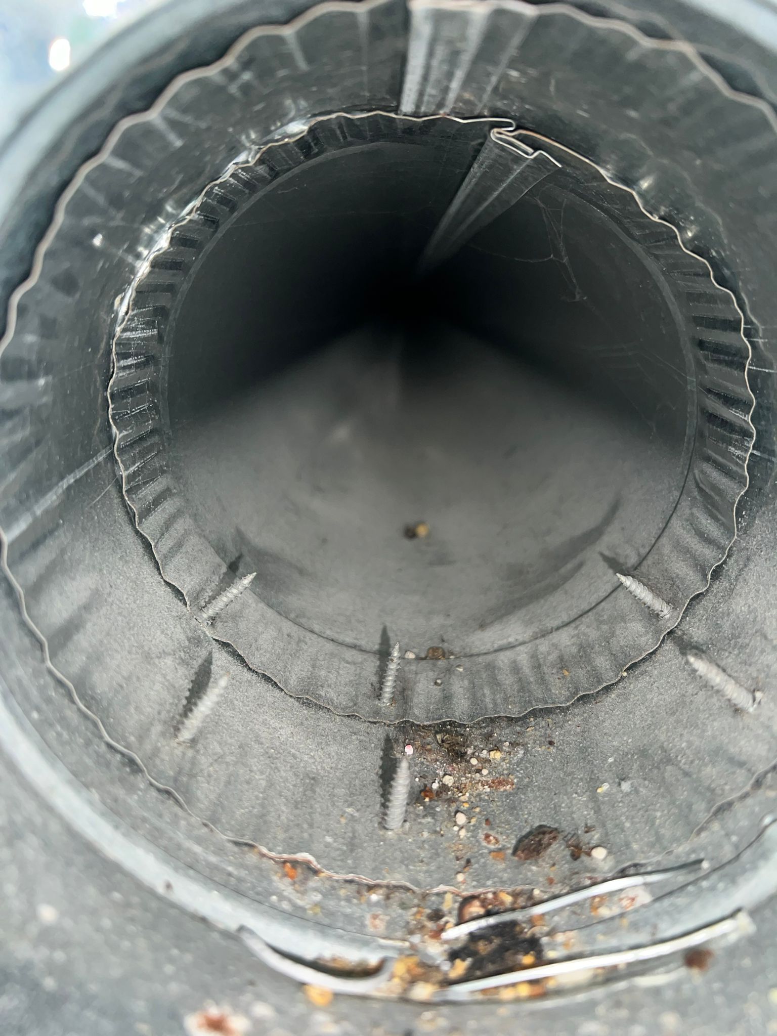 Before and after Air duct cleaning in Cleveland